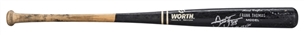 1992-95 Frank Thomas Game Used & Signed Worth WC129 Model Bat (PSA/DNA GU 9, Smith LOA & Beckett)